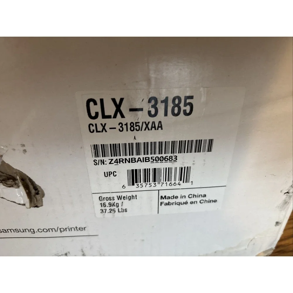 Samsung CLX-3185 All-in-One Color Xpression Laser Printer - Read